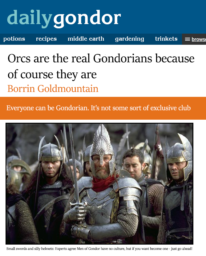 Daily Gondor 📰 (@dailygondor) on Twitter photo 