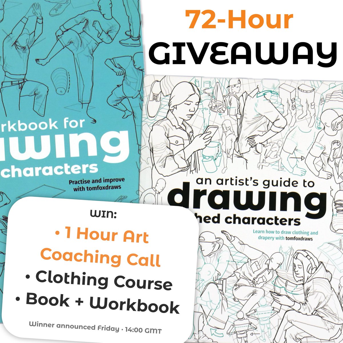 To celebrate the launch of my new book, I’m running a 72-hour giveaway.

One artist will receive:

• 1-hour private art coaching
• My full Clothing Course
• The new book + workbook

To enter:
1.Repost
2.Comment your biggest drawing struggle
3.Join the mailing list (link in