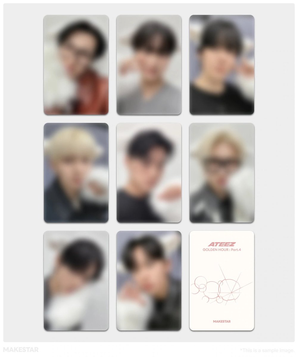 ATEEZ GOLDEN HOUR Part.4 ✔️MAKESTAR ヨントン 特典 トレカ8×2+