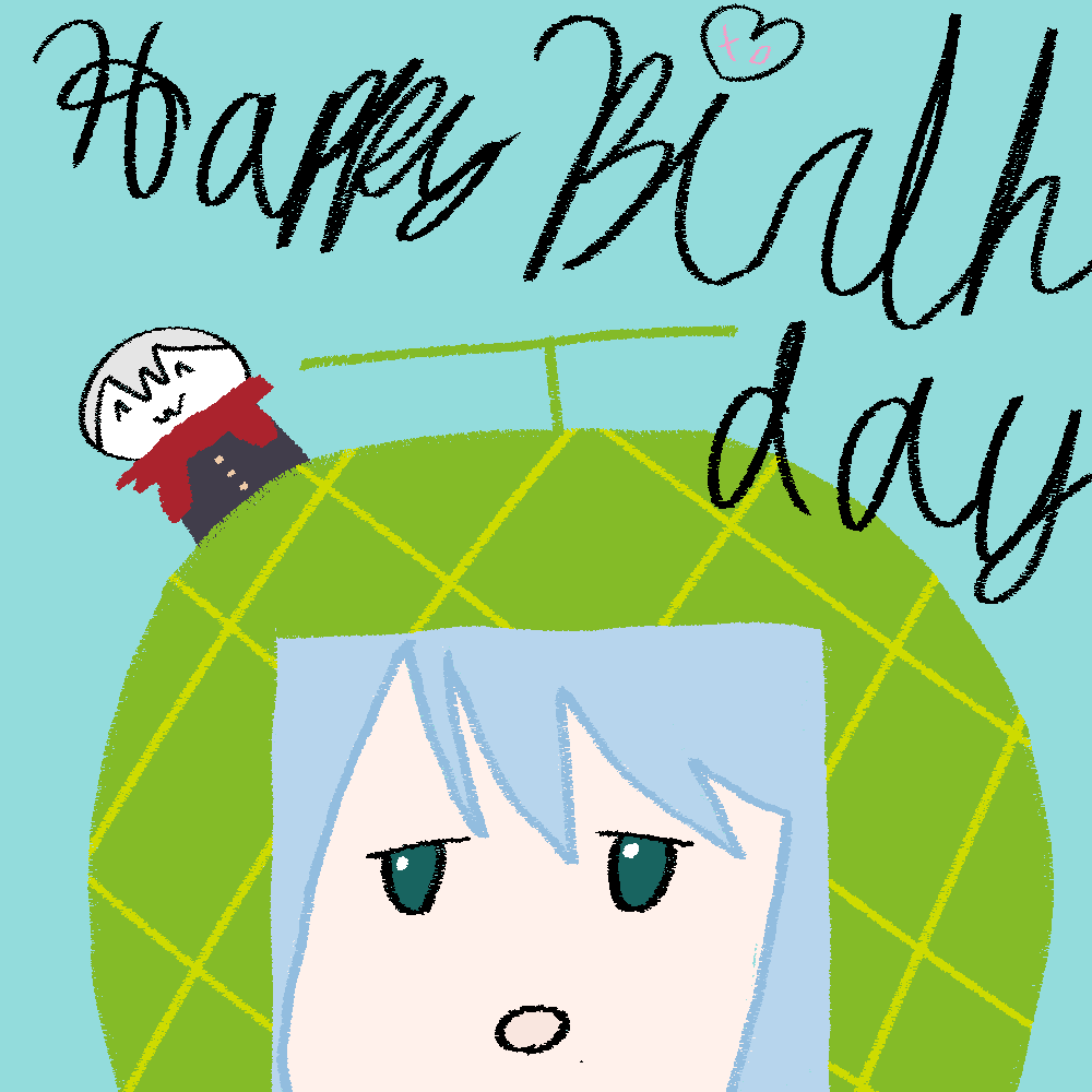 はぴばお嬢！
初めて筆記体とやら使ってみた
#めろついちゃうぞ