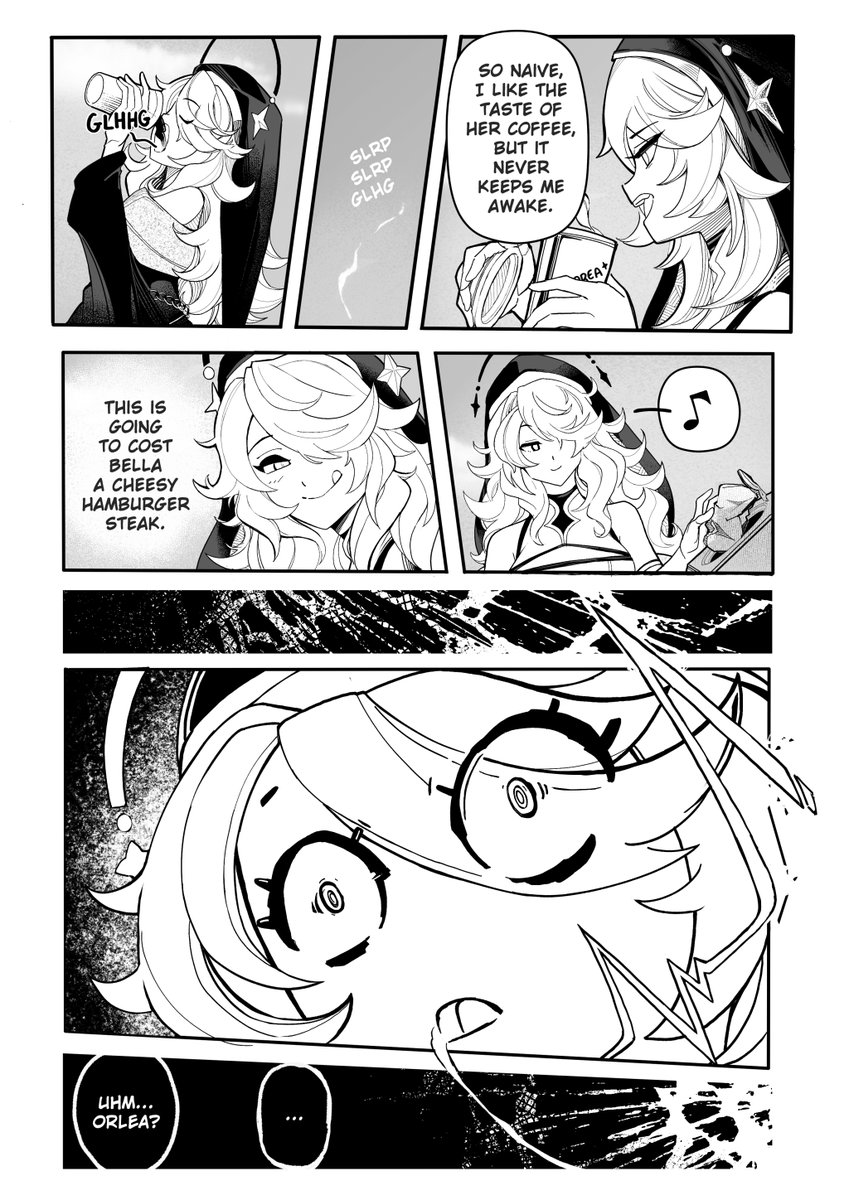 montblancster's tweet photo. Orlea finally found a coffee strong enough… ☕
but maybe it was too strong.
-
I'm glad she's improved so much after the game updates ✨
#ChaosZeroNightmare #CZN #fanart #manga #orlea
#カオスゼロナイトメア #ファンアート https://t.co/LjL25hLMsP