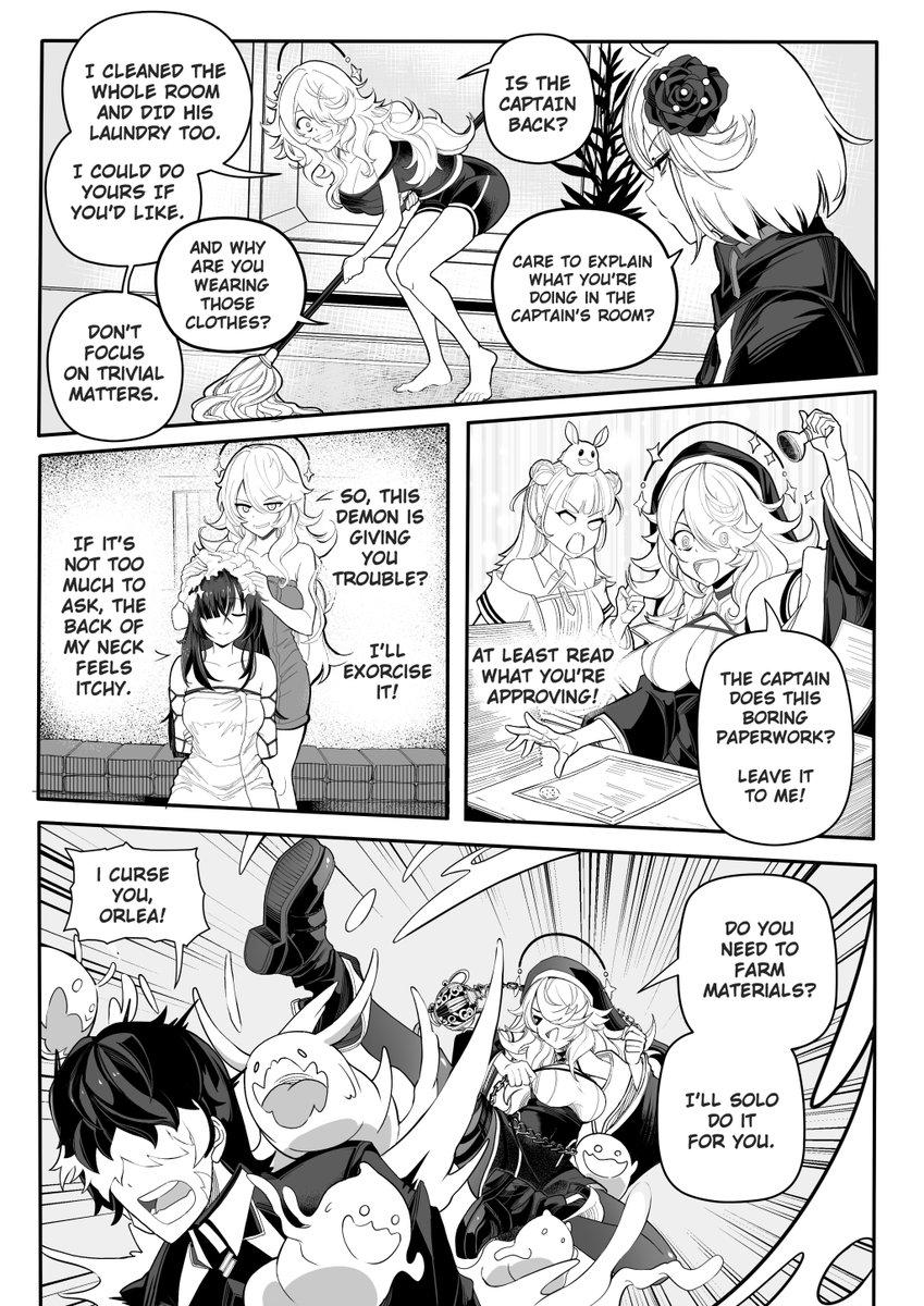 montblancster's tweet photo. Orlea finally found a coffee strong enough… ☕
but maybe it was too strong.
-
I'm glad she's improved so much after the game updates ✨
#ChaosZeroNightmare #CZN #fanart #manga #orlea
#カオスゼロナイトメア #ファンアート https://t.co/LjL25hLMsP