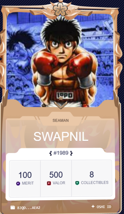 Not like every other project OSHI is being consistent and shipping things continuously just like Ippo doing his practice daily .    

#OshiID #GATE2 <a href="/oshikatsu_co/">oshi ✦</a>