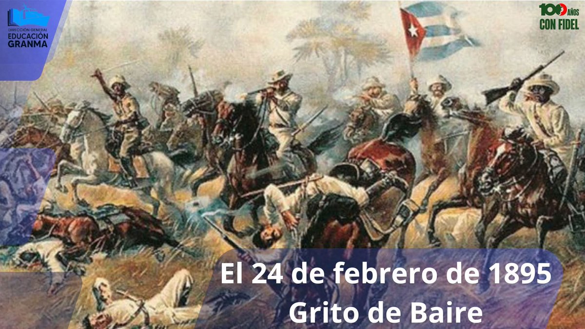 La madrugada del 24 de febrero de 1895 no amaneció como cualquier otra en Cuba. Bajo el silencio tenso de los campos orientales, campesinos humildes ajustaban machetes y afinaban voluntades. 
#ProvinciaGranma
#EducaciónGranma
#CubaMined
(Comunicación DGE )