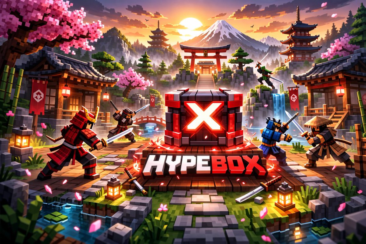 The ✘ Hypebox just released on the Kitmap: Kodai realm, get one before its gone!  ⚔️

In celebration, we'll be giving away the following:
⛩ 6x ✘ HYPEBOX
⛩ 3x ✘ HYPEBOX
🪙 3,500x GOLD

Follow us, Retweet, and Like to enter! 🥷