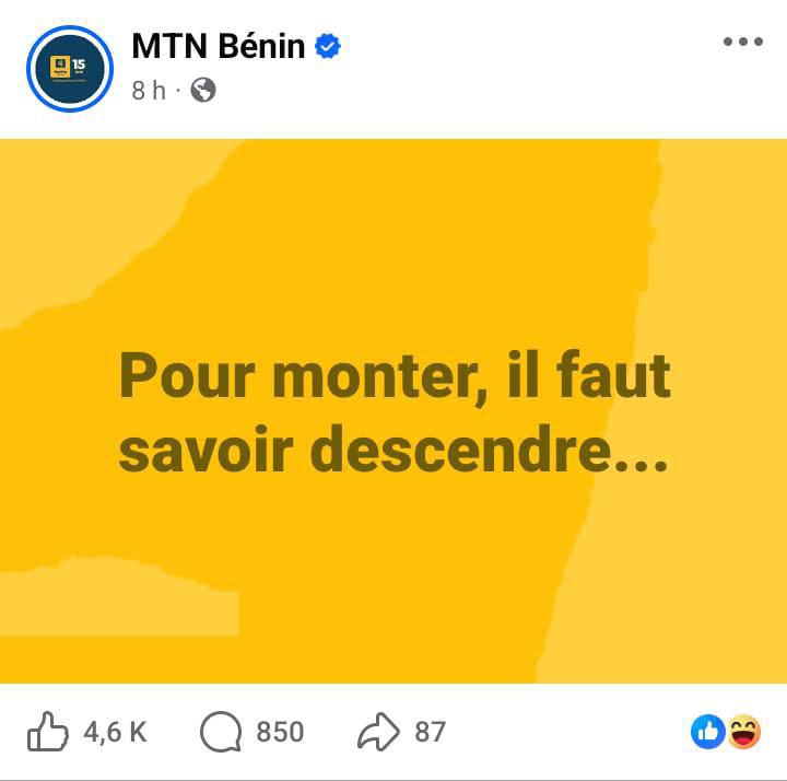 Qu'est-ce qui n'a pas marché ? <a href="/MTNBenin/">MTN Benin</a>