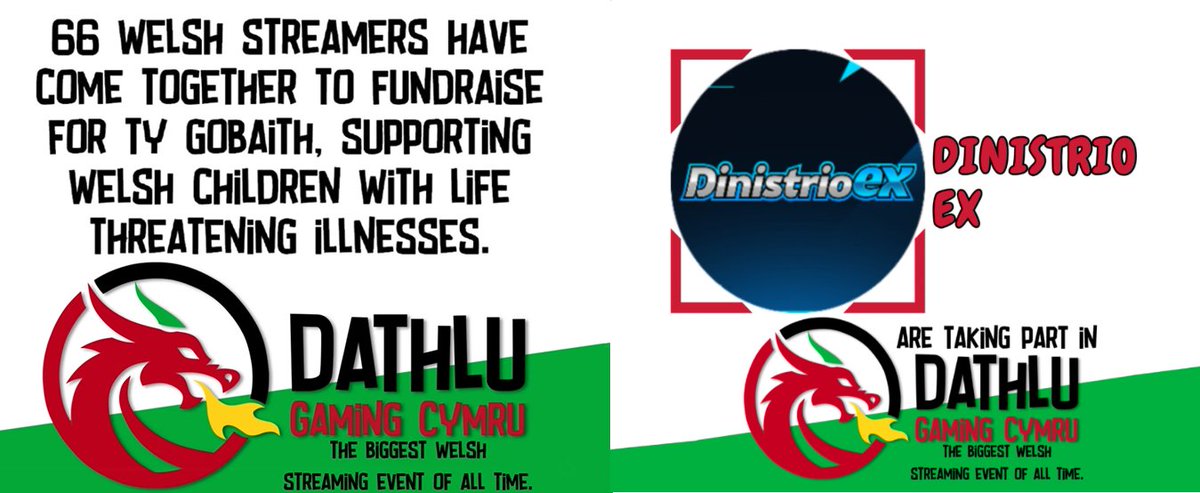 Nintendo_SW's tweet photo. 🎮📺 Support @DathluGaming and NSW's @DinistrioDX in the biggest Welsh charity streaming event of all time

66 Welsh streamers will livestream throughout the weekend to raise funds for Hope House &amp; Tŷ Gobaith, and help Welsh children with life threatening illnesses https://t.co/jGJmFfGS7Q