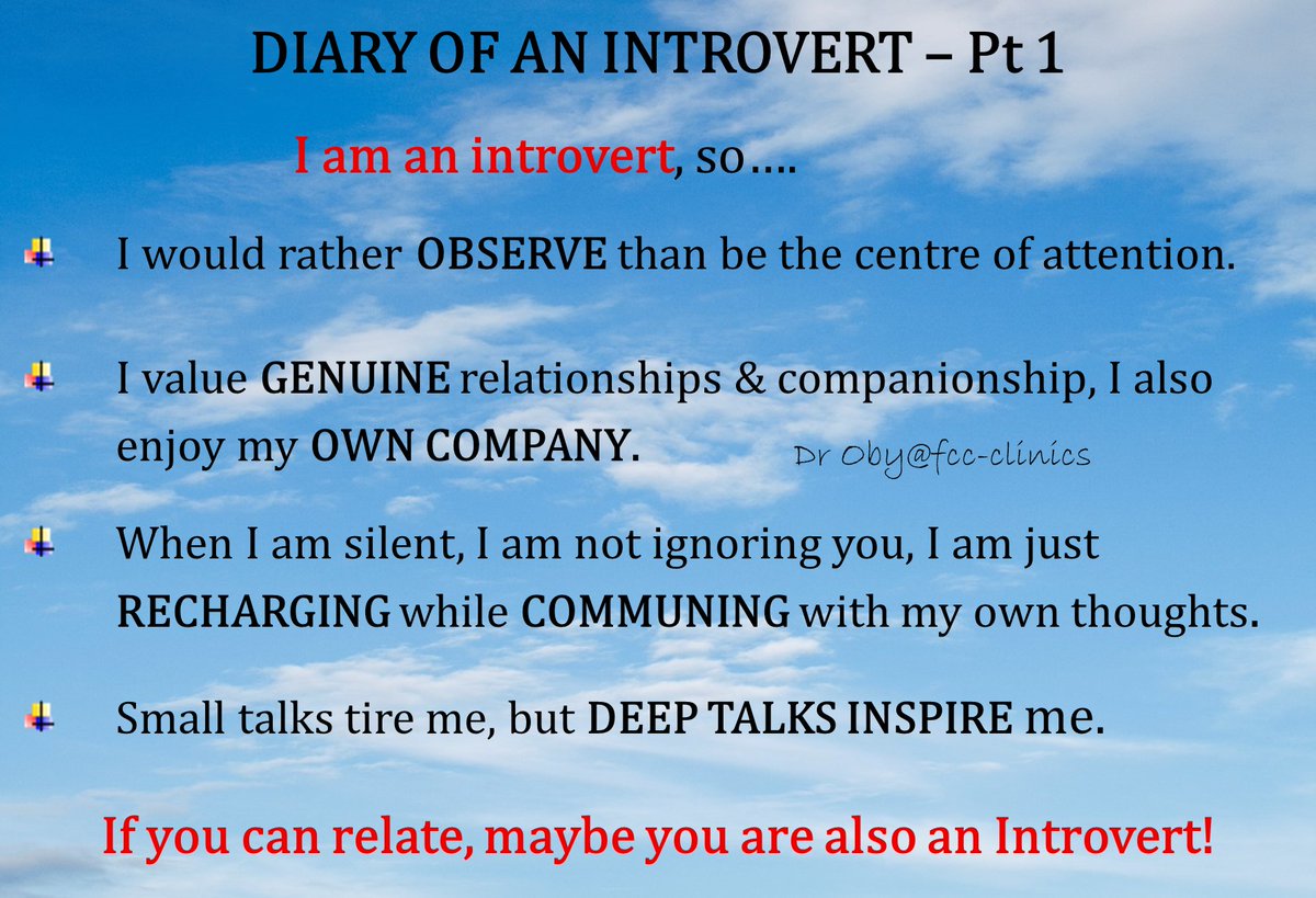 fcc_clinics's tweet photo. Diary of an Introvert Pt 1 https://t.co/8jIAYVByy8