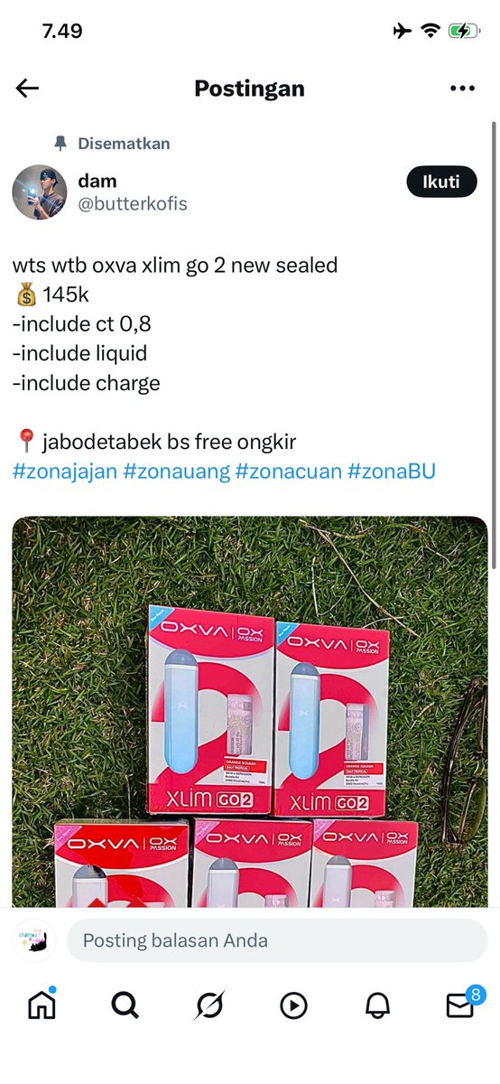 jual pod,liquid,catridge | serba ada😋 tweet media