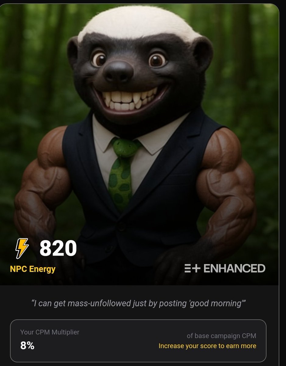 kikifar884's tweet image. Who do you really know in Web3?
And more importantly… who knows you?
Think your network is solid?
Flex it. Price it. Test it.
Are they real Godfathers moving weight or just deadbeats with empty promises? 

My @kloutgg score just got #ENHANCED. Get yours at