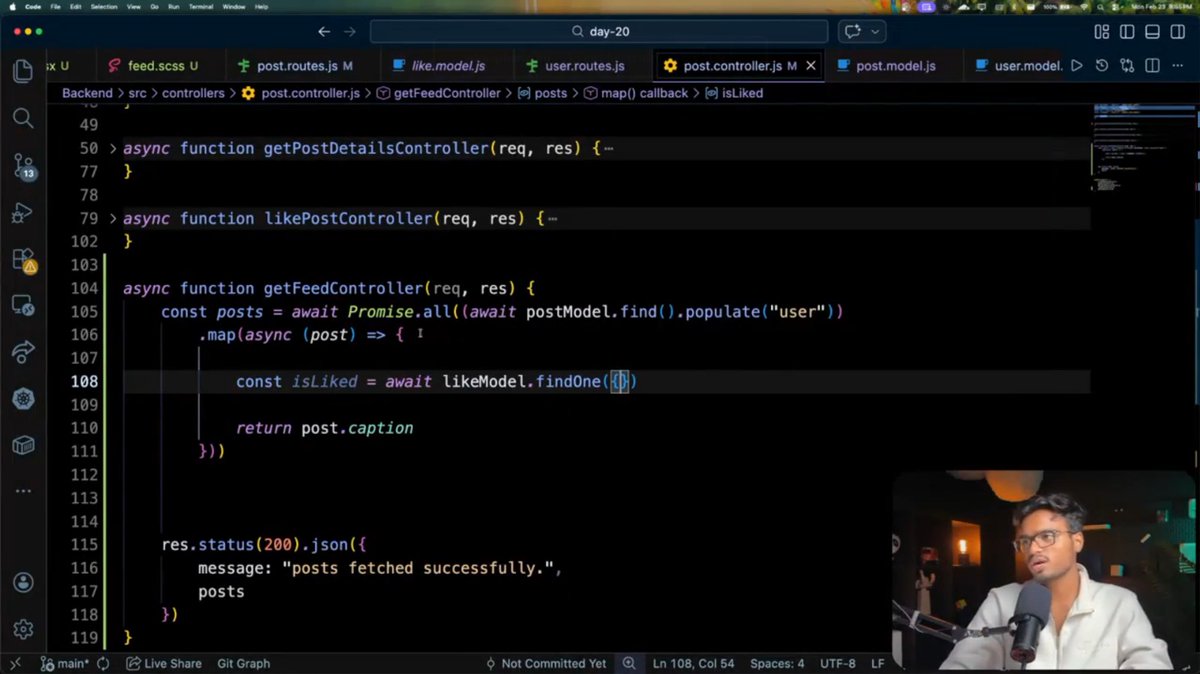 NikhilGupta6656's tweet photo. Day 135 🚀
Created Post Feed Page using my backend Feed API 💻🔥

Now my frontend is fully connected with backend data!

Learning from Ankur Bhaiya
Sheriyansh Coding School

#Day135 #FullStackDev #ReactJS #BackendIntegration #CodingJourney https://t.co/YChZXJzr9W