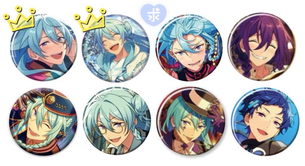 交換譲渡】あんスタ コレクション缶バッジ コレ缶 Jan Feb 譲︙画像1,2