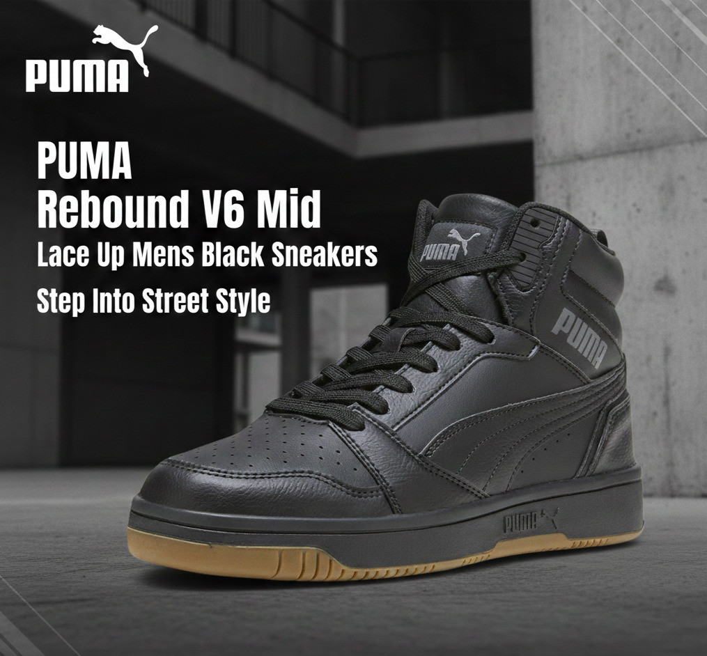 PUMA Rebound V6 Mid Lace Up Mens Black Sneakers size

Description: Injecting PUMA DNA with a retro inspiration to this new basketball era, the Rebound sneakers don a wear resistant upper, high top construction.

Location: Bodija

Size : 12

 Price :50k