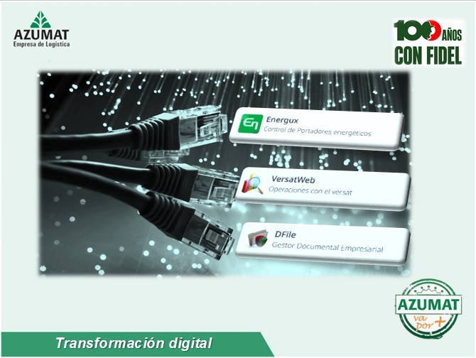 Celebramos y felicitamos a los trabajadores de la informática y las comunicaciones, que en <a href="/Azumat_Azcuba/">Empresa Logística AZUMAT</a>, hacen de la transformación digital un programa estratégico en constante renovación y desarrollo. #Azucareros #AzumatVaPorMás