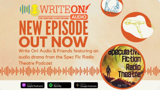 madeleinefwhite's tweet image. MUST-LISTEN! I’m so delighted to share our Write ON! and Friends episode, this time from Spec Fic Radio. Lyndsey Croal’s debut audio drama’ Daughter of Fire and Water’ must count as one of my all-time favourites. 

open.spotify.com/episode/3yyws9…

#writingcommunity #podcasters #speclit