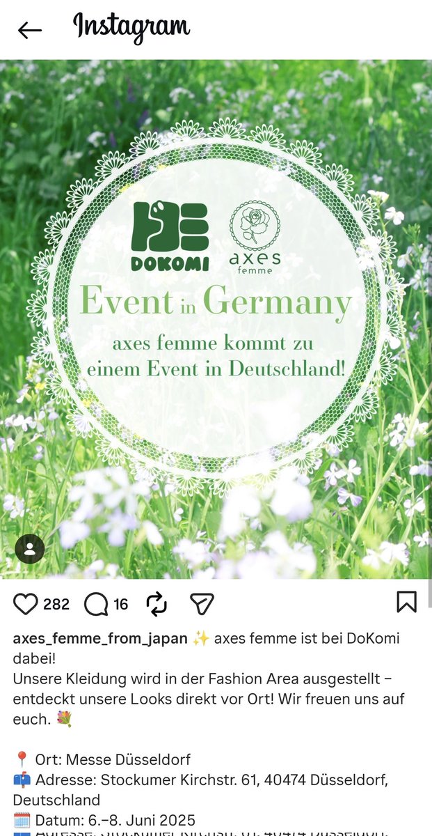 Axes Femme hat einen Stand auf der Dokomi??
ich glaub ich träume