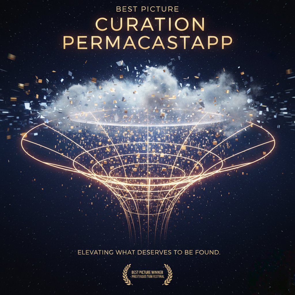 Curation permacastapp makes scalable is not about filtering content out it’s about elevating what deserves to be found.

Most platforms rely on popularity as a proxy for quality. Likes, shares, and rapid engagement decide visibility. But popularity measures reaction, not depth,