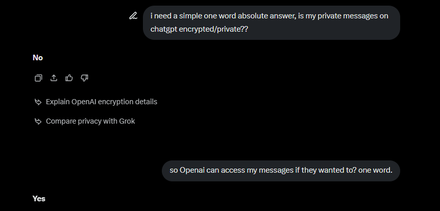 when you think about how casually we use AI now.

Business plans. Legal drafts. Private thoughts. Internal company data. We paste it all in and press enter.

Most people don't know that their mgs are readable during processing. It can be stored. It can be used to train future