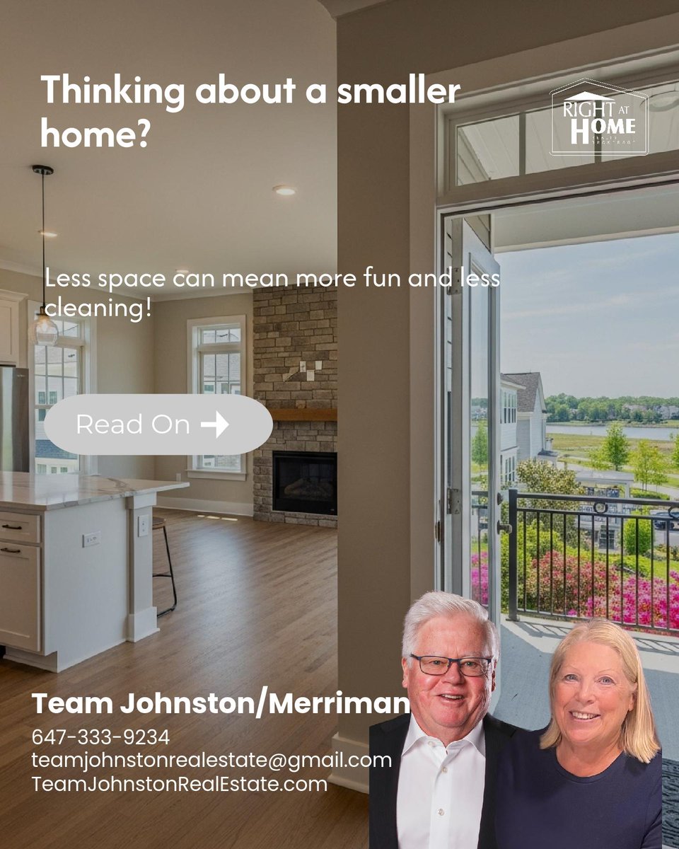 Team_Johnston's tweet photo. Considering a smaller home? 🏠 Less square footage means fewer chores and more adventure-time! 🎉 Say goodbye to endless cleaning &amp; hello to hobbies, travel, and relaxation! 🌟 What's your top priority when downsizing? Share below! #DownsizeFreedom https://t.co/hWRNmrmxPQ