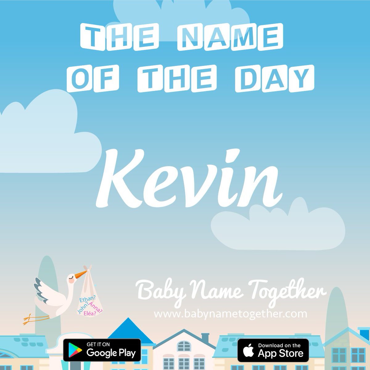BabyName2gether's tweet photo. 🌈 Today’s boy name idea: 💕 Kevin 💕 ! Find unique baby names for your little peanut with the app 📱 https://t.co/0CJUoJQyCm or 📔 read more about the name #Kevin on https://t.co/gnonuwXHBd #names #motherhood #pregnancy #baby #momtobe #boyname #maternity #Babyboy https://t.co/VutX97zj2Z