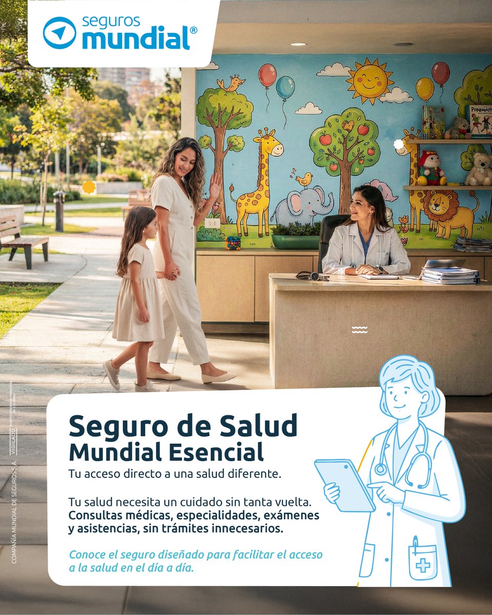 Tu salud necesita cuidado, no trámites interminables. Con nuestro Seguro de Salud Mundial Esencial, accedes a consultas médicas y especialistas de forma directa. Porque lo fácil, es mejor. ✅

Haz clic aquí: n9.cl/9la3lj