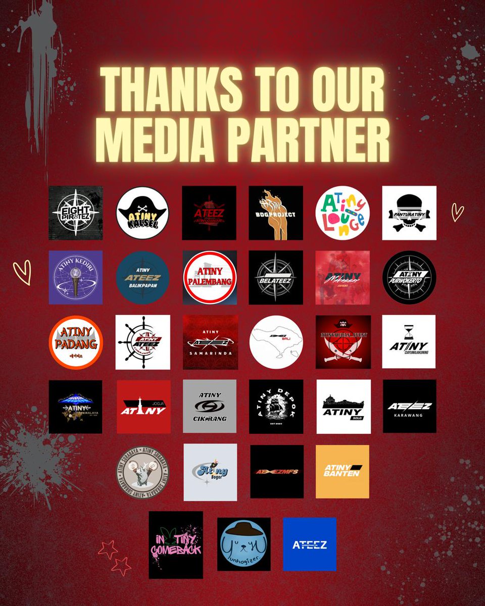 Kami menyampaikan terima kasih dan apresiasi yang sebesar-besarnya kepada seluruh media partner atas dukungan dan kerja sama yang telah diberikan dalam fanproject ATEEZ 2026 World Tour: In Your Fantasy Jakarta 🧡