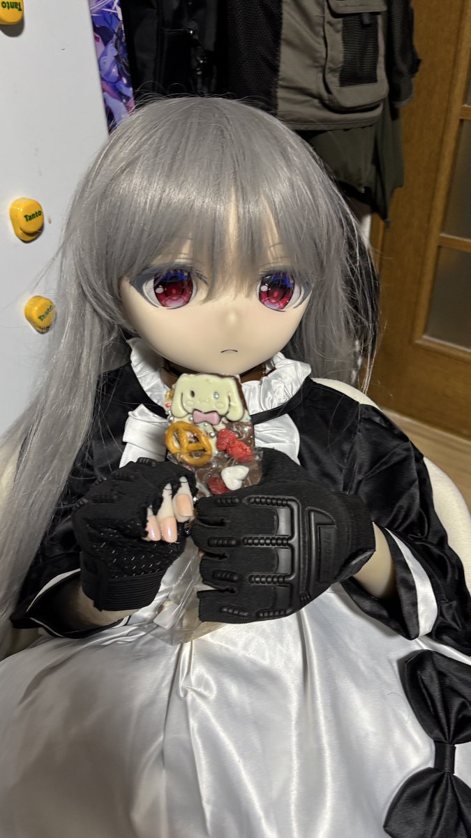 リリさん、治療ほぼ完了〜٩( 'ω' )و ひなちゃんからもらった