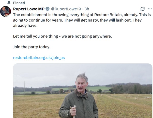 Parody Nigel Farage tweet media