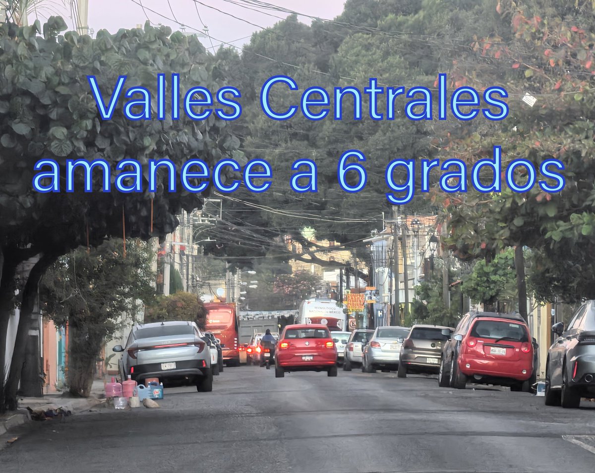 La temperatura en los Valles Centrales de #Oaxaca es de 6° centigrados #Clima #México #FotoEdwin