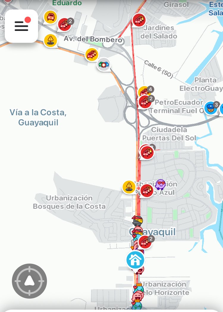 #hastacuando Para variar #vialacosta atrapados sin salida