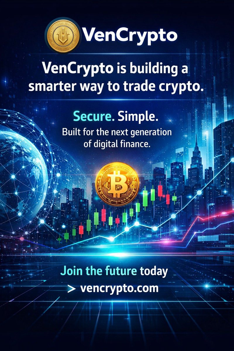 VencryptoEx's tweet image. The future of trading starts now.

Smarter tools.
Stronger security.
Seamless experience.

That’s VenCrypto.

🌐 vencrypto.com

#CryptoTrading #DigitalFinance #VENX