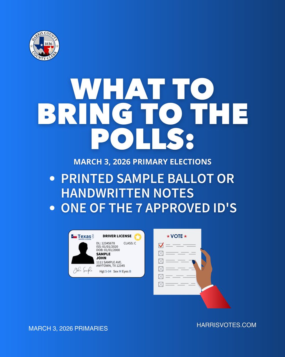 Harris County Elections Department tweet media