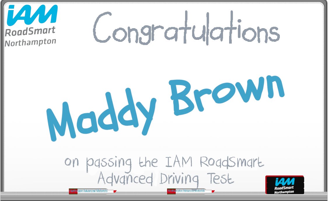 Northampton Advanced Motorists tweet media