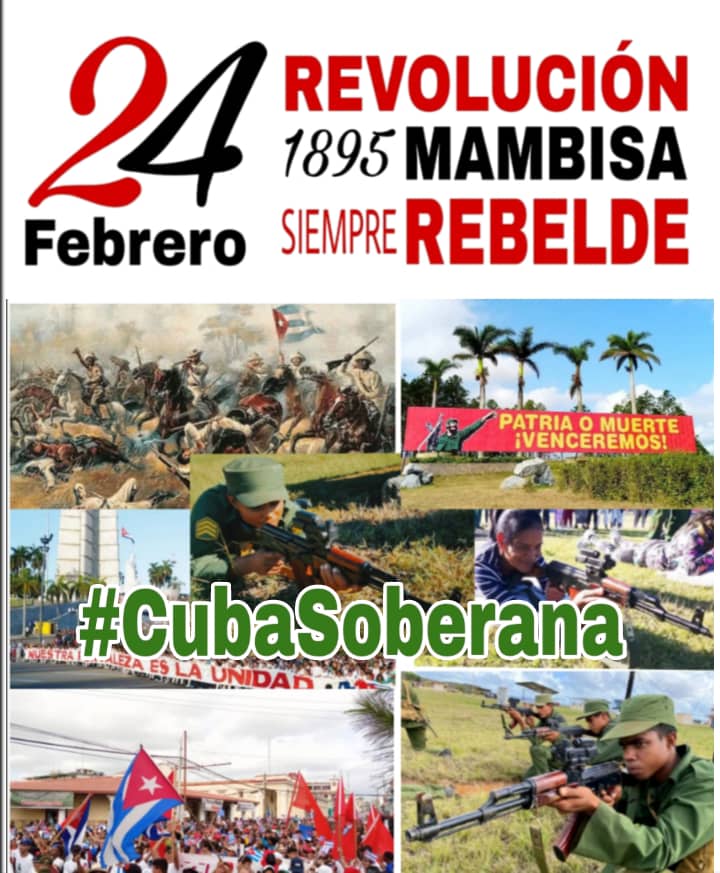 El 24 de febrero de 1895 otra vez vibró en la manigua redentora el grito de ¡Independencia o muerte! 
¡Patria o Muerte, Venceremos!

#CubaSoberana #PinardelRío 🇨🇺