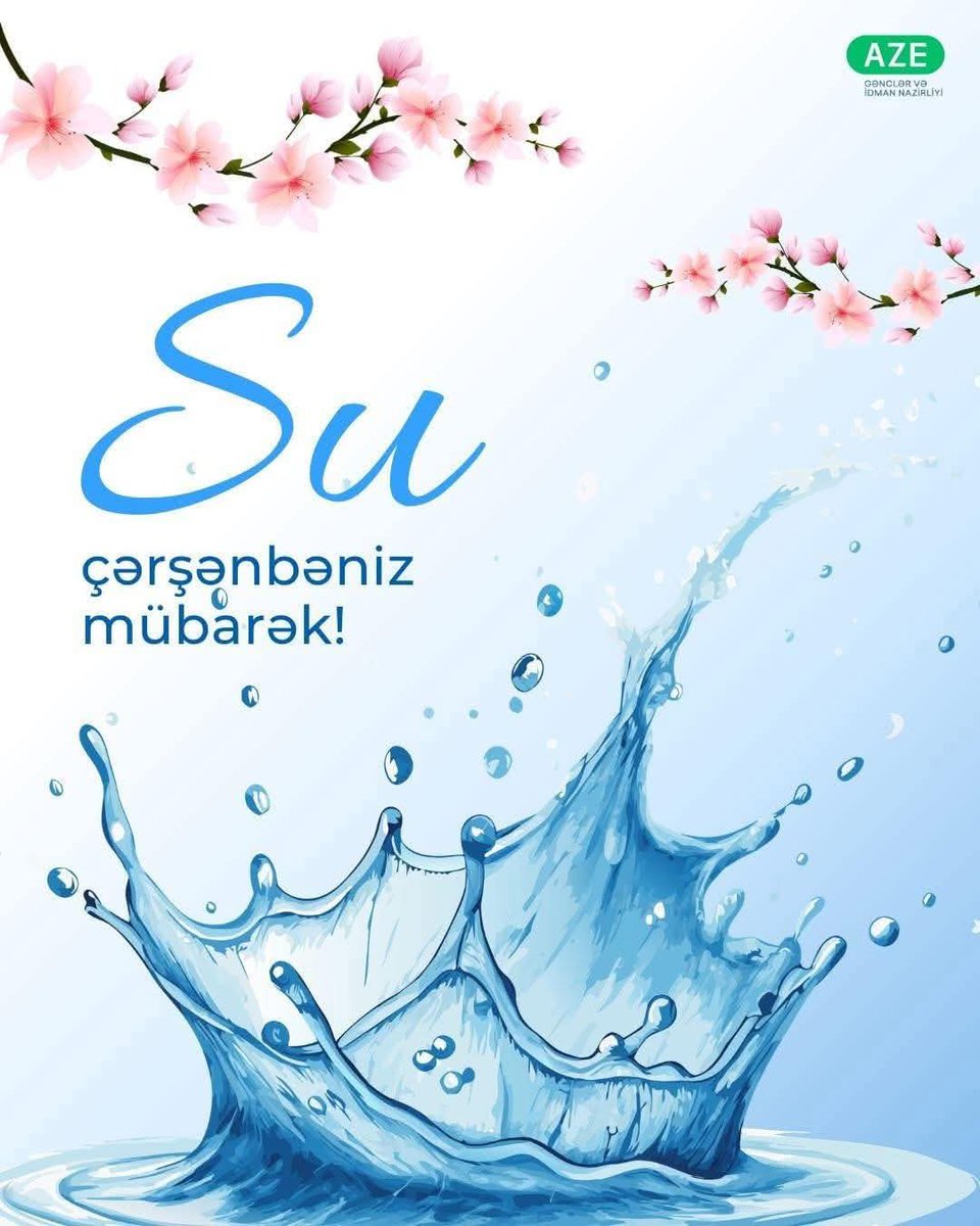 DadasovNazim's tweet photo. Su çərşənbəniz mübarək!💧🎊

#Gənclərİdman #birkimibirlikdə https://t.co/ihx5qQqXVf
