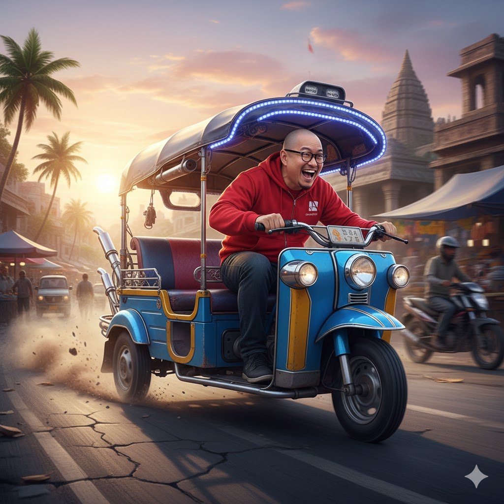 ビジネスパートナーの兄貴からいただいたトゥクトゥクの画像が気になっ