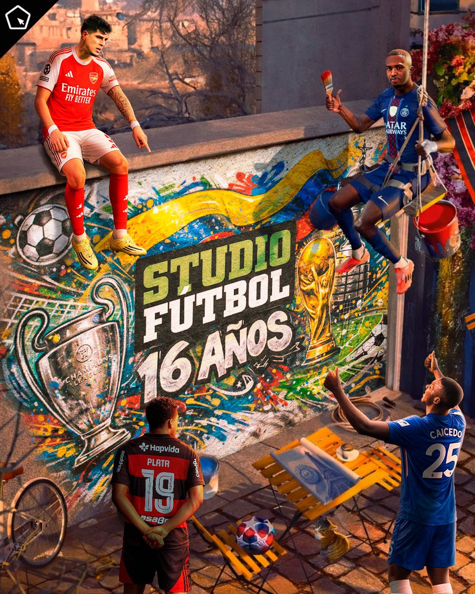 🖥️⚽️ 16 años siendo referencia del periodismo deportivo digital en Ecuador.

Evolucionamos, crecimos y seguimos innovando.

El fútbol se vive aquí 💚🖤⚽

Larga vida a STUDIO FÚTBOL 🥳

PD: Gracias a <a href="/disenofutbol/">disenofutbol</a> 🏜️ 🎁