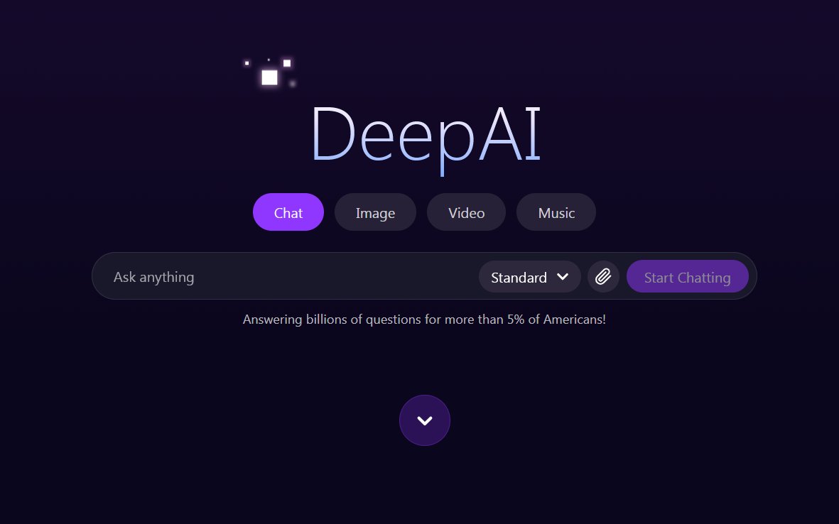 ✅ موقع مجاني
✅ بدون تسجيل
✅ ســــريع جداً
يستخدم لـ إنشاء الصور، الفيديوهات، الصوت
رابط الموقع : deepai.org
⬅️ ولكن راح تحتاج لموقع : GeneratePrompt.ai لتوليد أوامر الصور والفيديوهات بشكل صحيح.