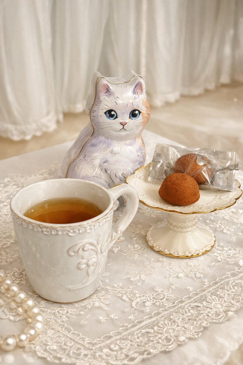 yuki_marurin's tweet photo. 猫の日に百貨店で見つけて購入
うちのねこたんにそっくりで可愛い♡
なかは肉球みたいなまんまるフィナンシェ+.°*
いちご味*.°♡

🫖加賀棒茶

#茶好連 
#CHATROIS
#猫の日 https://t.co/Lbfr1GxKBB
