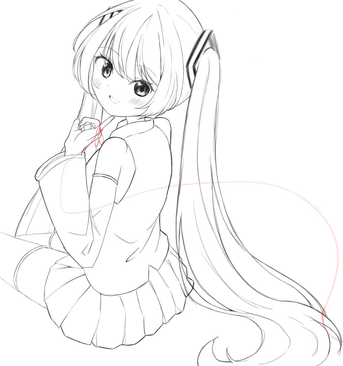 れんしう デジタルでも鉛筆の感覚で描けるようになってきた