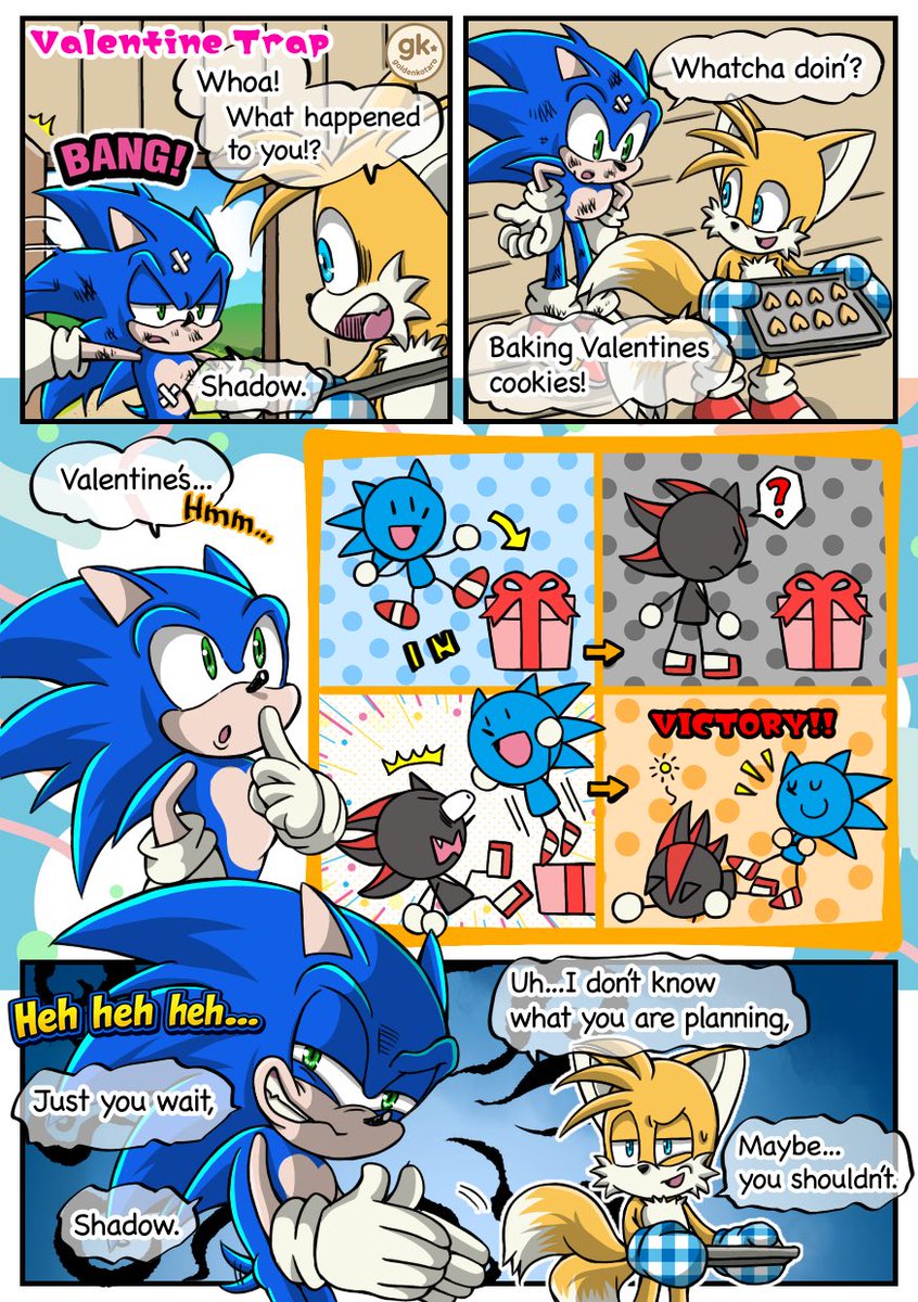 sonadow #Shadonic #sonicfanart #シャソニ #ソニック Valentine's… I