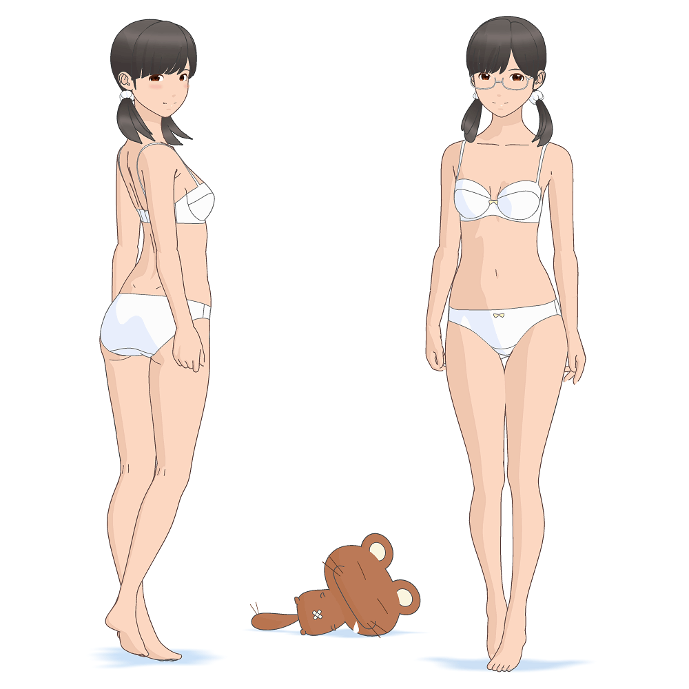 …体型バランス模索中キャラクタ画(再掲)…同じようなのばかりですが…毎回びみょーに修正が入っていまス(謎)

#自分で生み出した一次創作オリジナルキャラを流そう
#メガネ祭り見た人もメガネあげちゃえ 