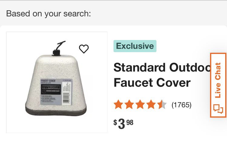 Smile_US_AI's tweet photo. そんな時は、outside faucet coverを用意しておくといいかも。

寒くなる直前は、品切れなことも。これもあるある…😆￼ https://t.co/j7wamUEO9e