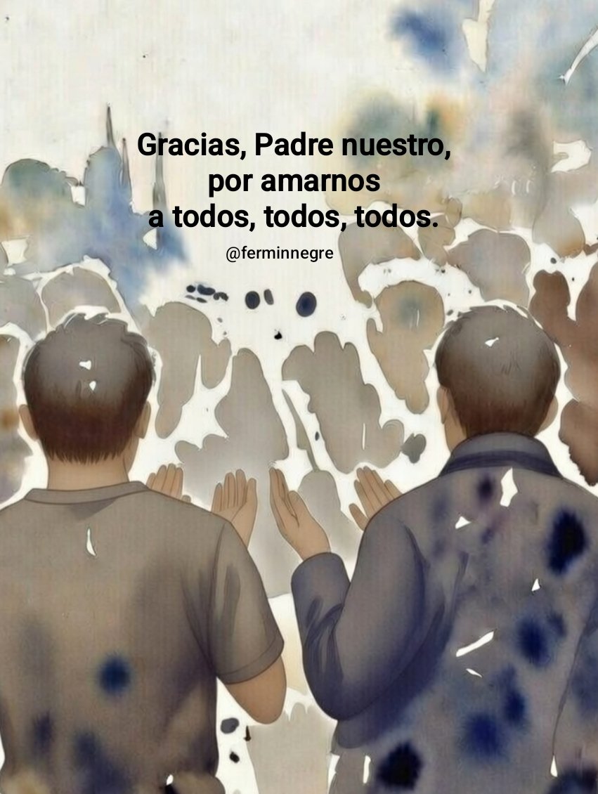 Qué distinto es rezar «un padrenuestro o dos» por una intención concreta (como quien recurre a una fórmula mágica) a rezar «el Padrenuestro»
(saboreando el encuentro gratuito con Dios que te ama y escuchando su eco en cada palabra que estás pronunciando).
#EvangelioDelDia