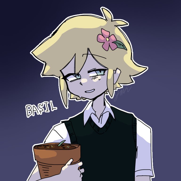 せっかくなのでこっちも描いてみた
バジルくゆ…