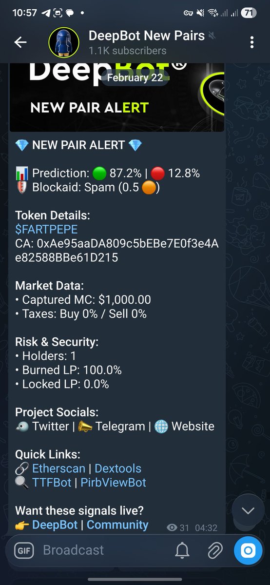 Everyone looking for the next 10x, 100x, 1000x. We're delivering them day in day out.  Yet, you all remain searching the trenches. 2 years of refinement = opportunities for users. 

Using Shotgun our automated buy and sell, you would have managed to get in and out of this while