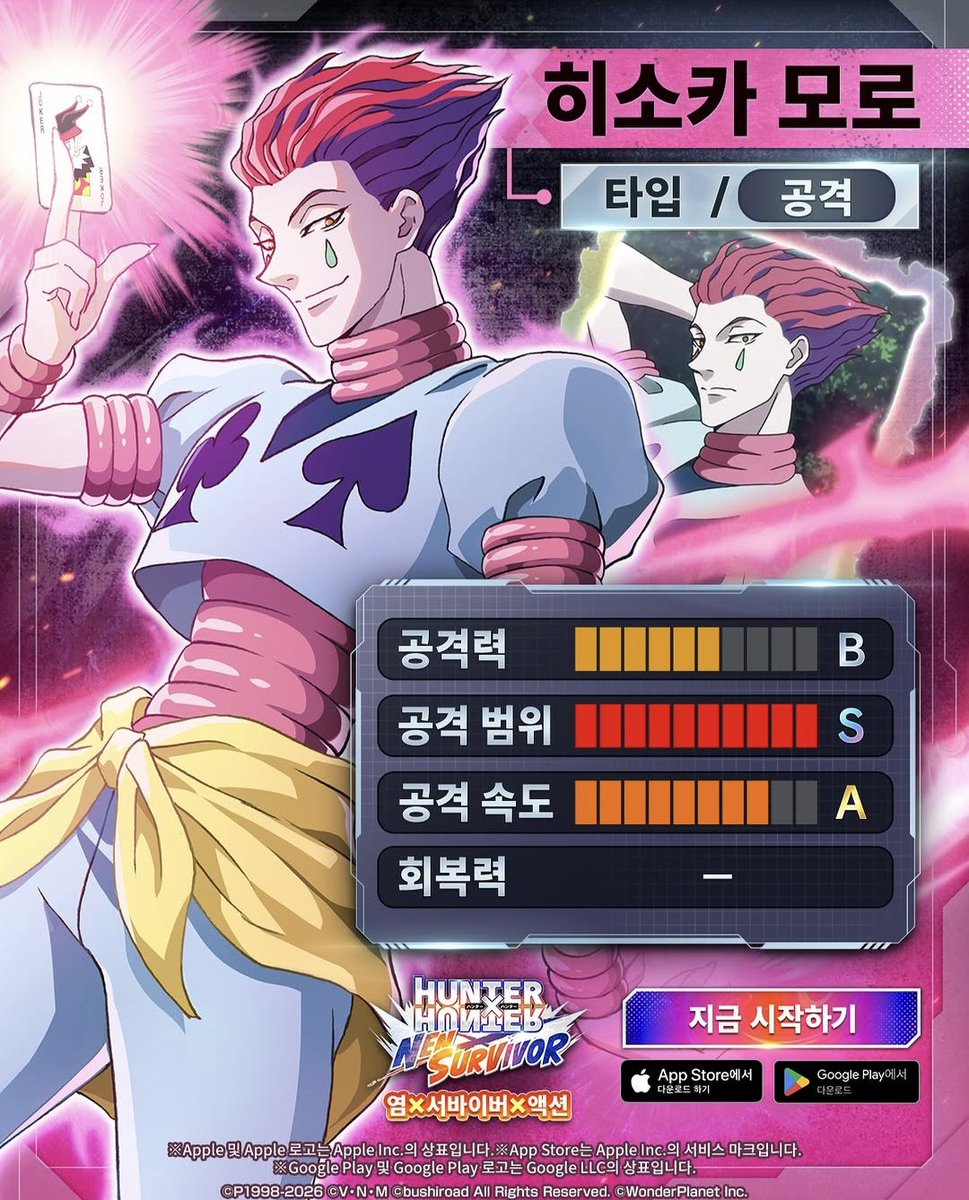 내 안의 액션물덕후 자아가 능력치 대조를 통해 전투력갈드컵을 붙이고자함