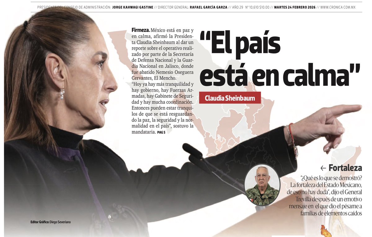 JLozanoA's tweet photo. ‼️Sin reflejos, ausente y mintiendo. El título debería ser: “el país se le fue de las manos”. 

#MorenaEsElCáncerDeMéxico 

@LaCronicaDeHoy https://t.co/Ven81lCYwG