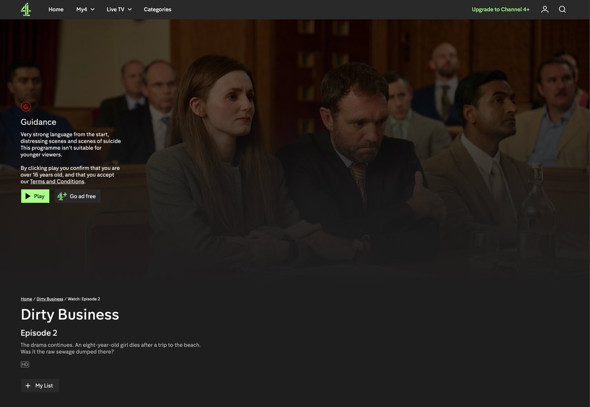 Dirty Business the filthy truth of the water industry exposed. Episode two, tonight, Channel 4, 9:0pm.

Be prepared to be furious.

Right, I'm off to parliament.