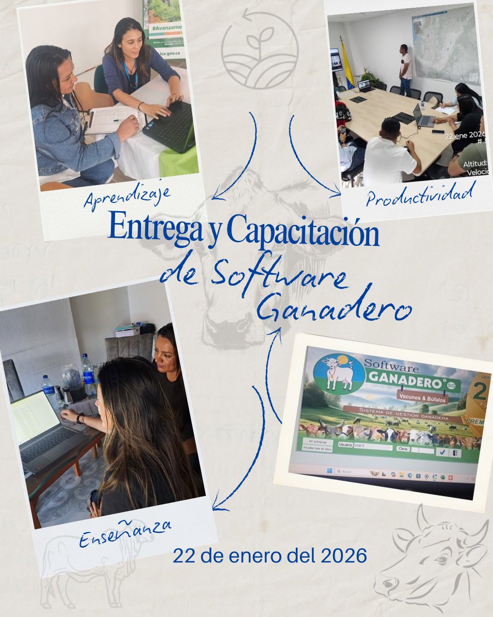 🐄🌱 Tecnología, productividad y construcción de paz avanzan juntas en el territorio.